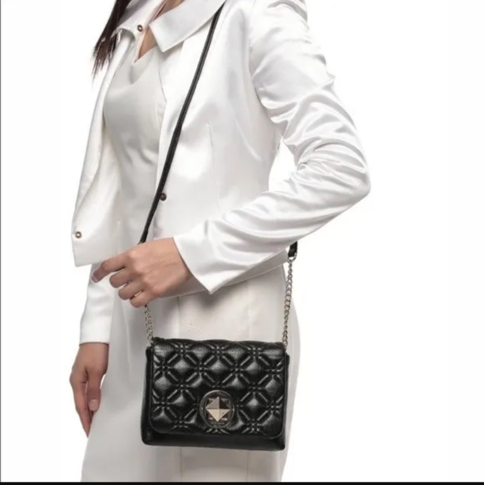 Kate Spade astor black leather crossbody bag